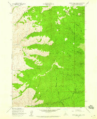 Harris Creek Summit 1957 topographic map thumbnail