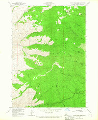 Harris Creek Summit 1957 topographic map thumbnail