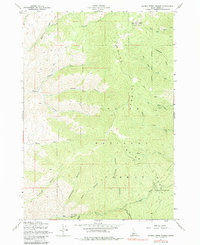 Harris Creek Summit 1957 topographic map thumbnail