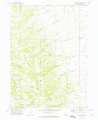Hartley Peak 1973 topographic map thumbnail