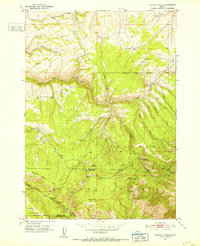 Hawley Gulch 1951 topographic map thumbnail
