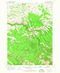 Hawley Gulch 1951 topographic map thumbnail