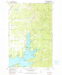 Hayden Lake 1961 topographic map thumbnail