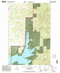 Hayden Lake 1996 topographic map thumbnail