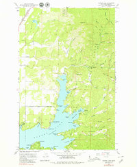 Hayden Lake 1961 topographic map thumbnail