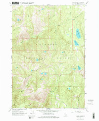 Hazard Lake 1963 topographic map thumbnail