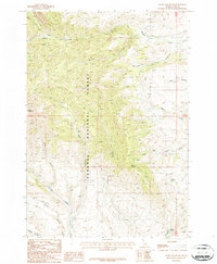 Heart Mountain 1987 topographic map thumbnail