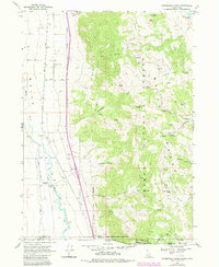 Henderson Creek 1968 topographic map thumbnail