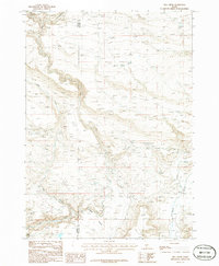 Hog Creek 1986 topographic map thumbnail