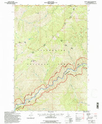 Holly Creek 1994 topographic map thumbnail
