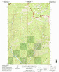 Hoodoo Pass 1994 topographic map thumbnail