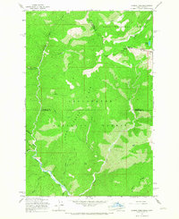 Hoodoo Pass 1965 topographic map thumbnail