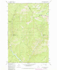 Hoodoo Pass 1965 topographic map thumbnail