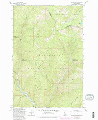 Hoodoo Pass 1965 topographic map thumbnail