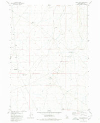 Horse Butte 1980 topographic map thumbnail