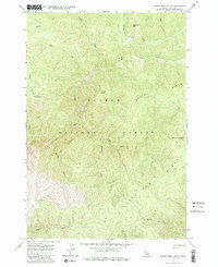Horse Creek Butte 1962 topographic map thumbnail