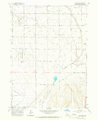 Hub Butte 1965 topographic map thumbnail