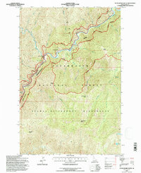 Huckleberry Butte 1994 topographic map thumbnail