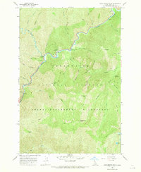 Huckleberry Butte 1966 topographic map thumbnail