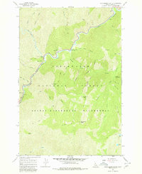 Huckleberry Butte 1966 topographic map thumbnail