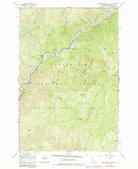 Huckleberry Butte 1966 topographic map thumbnail
