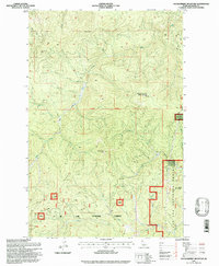 Huckleberry Mountain 1995 topographic map thumbnail