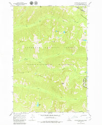 Hunter Peak 1966 topographic map thumbnail