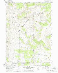 Ibex Peak 1977 topographic map thumbnail
