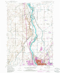 Idaho Falls North 1948 topographic map thumbnail