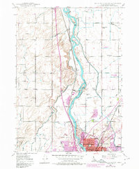 Idaho Falls North 1948 topographic map thumbnail