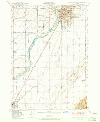 Idaho Falls South 1948 topographic map thumbnail