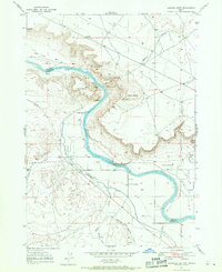 Jackass Butte 1947 topographic map thumbnail