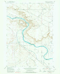 Jackass Butte 1947 topographic map thumbnail