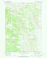 Jeff Cabin Creek 1968 topographic map thumbnail