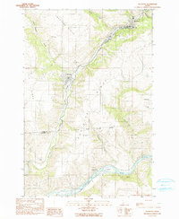 Juliaetta 1990 topographic map thumbnail