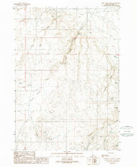 Jump Creek Canyon 1989 topographic map thumbnail