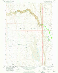 Juniper Basin SE 1971 topographic map thumbnail