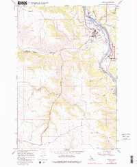 Kamiah 1967 topographic map thumbnail