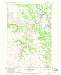 Kamiah 1967 topographic map thumbnail