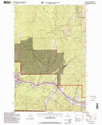 Kellogg East 1996 topographic map thumbnail
