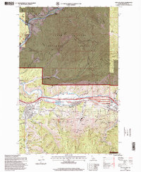 Kellogg West 1996 topographic map thumbnail