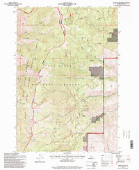 Kessler Creek 1995 topographic map thumbnail