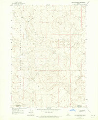 Kettle Butte NW 1964 topographic map thumbnail