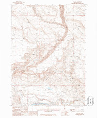 King Hill 1986 topographic map thumbnail