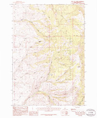 King Hill Creek 1986 topographic map thumbnail