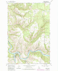 Kooskia 1966 topographic map thumbnail