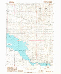 Lake Walcott East 1984 topographic map thumbnail