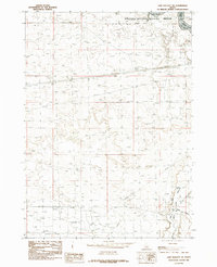 Lake Walcott SE 1984 topographic map thumbnail