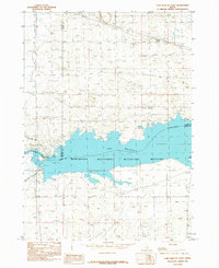 Lake Walcott West 1984 topographic map thumbnail