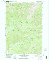 Langer Peak 1972 topographic map thumbnail